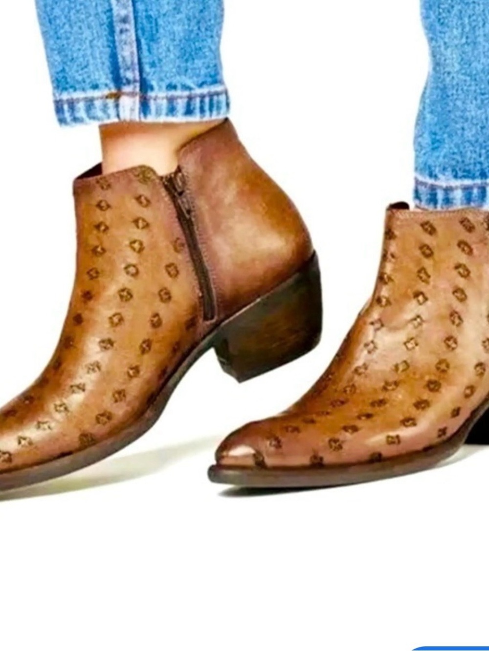 kanna Brown Leather Ankle Booties